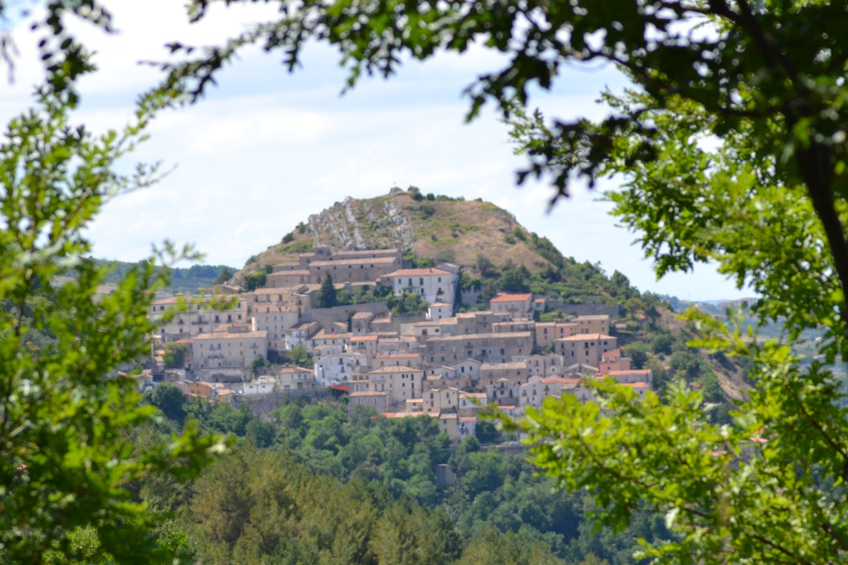 san fele veduta tra gli alberi